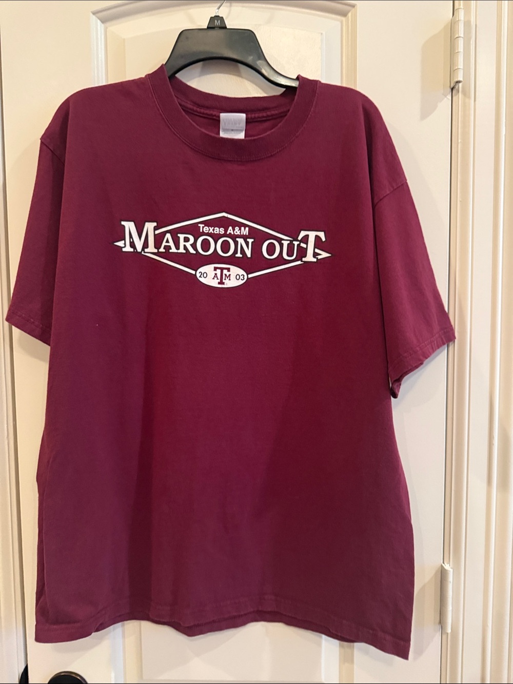 Gildan Maroon Short Sleeve Texas A&M 'Maroon Out' Graphic Tee
